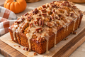 Pumpkin Pecan Bread w/ Maple Glaze